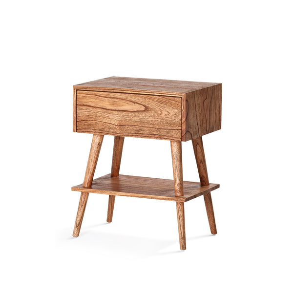 Amsterdam Bedside with Shelf β Antique Mindi - Empire Home