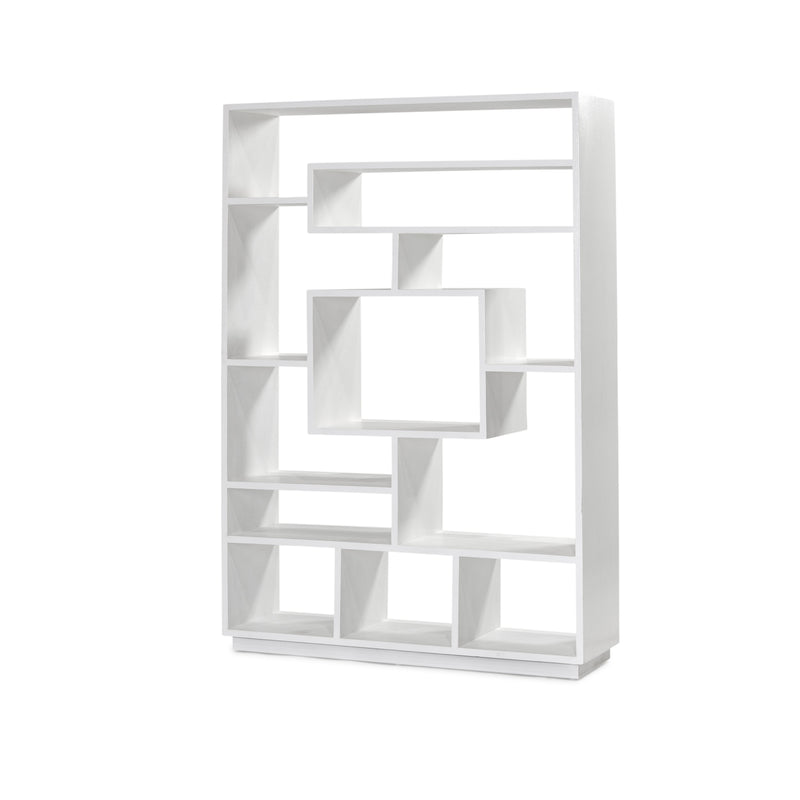Tya Large Bookcase — White - Empire Home