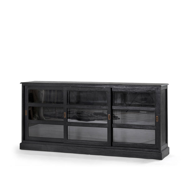 Maya Sliding Door Buffet — Black - Empire Home