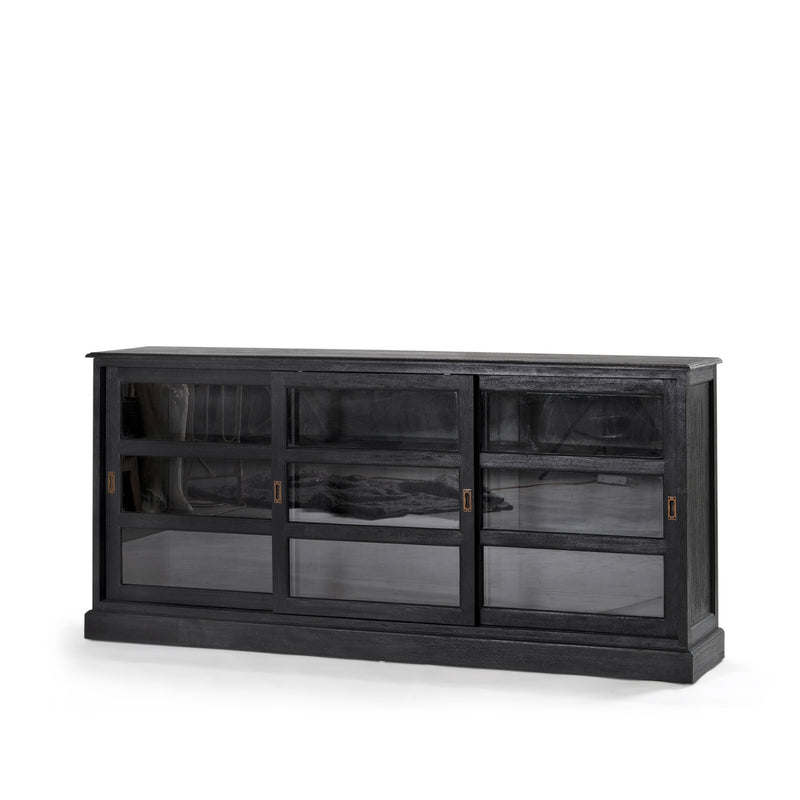 Maya Sliding Door Buffet — Black - Empire Home