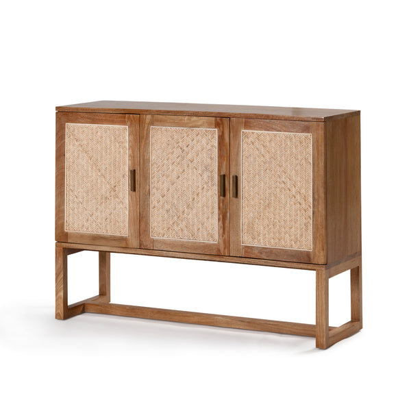 Rita 3 Door Buffet — Natural Sealed/Weave - Empire Home