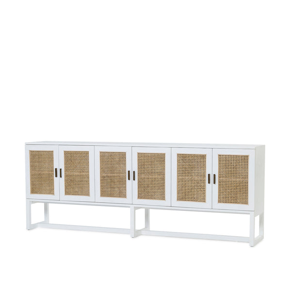 Rita 6 Door Buffet — White - Empire Home