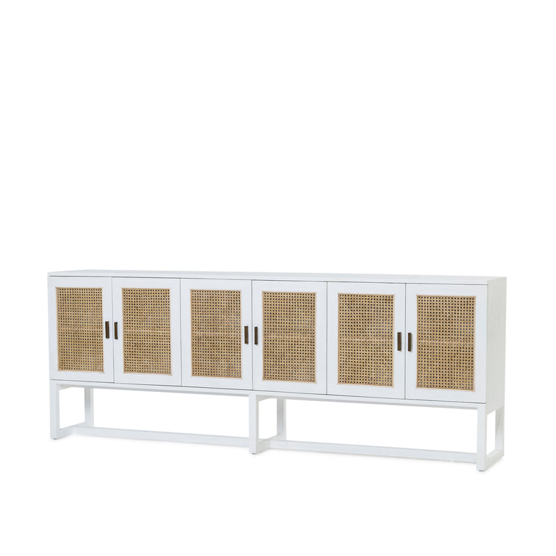 Rita 6 Door Buffet — White - Empire Home