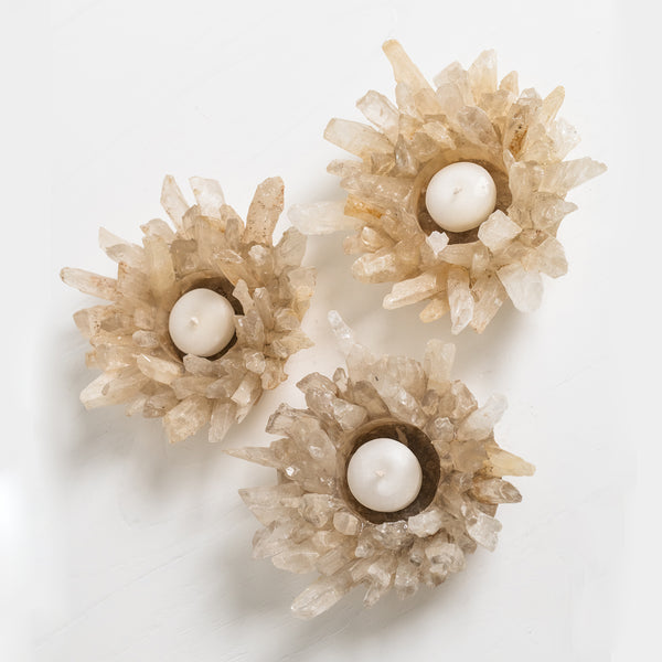 Quartz Candle Holder - Empire Home