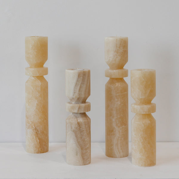 Onyx Pillar Candle Holder - Empire Home