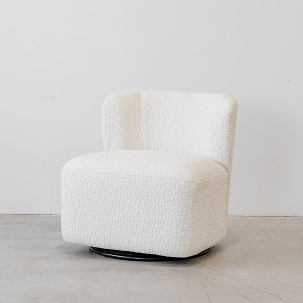 Knox Swivel Chair — Cream - Empire Home