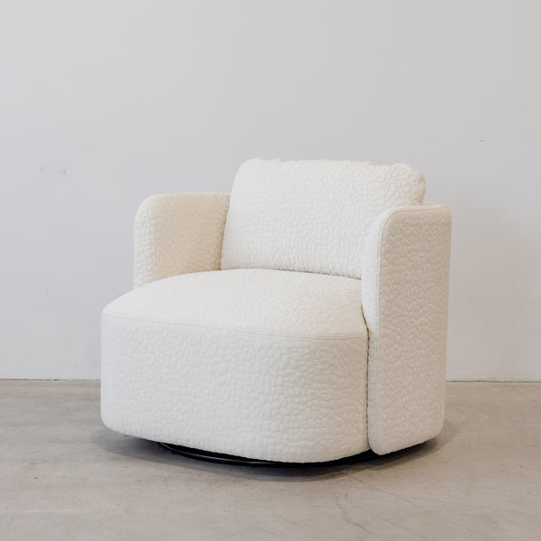 Phoenix Swivel Chair — Cream - Empire Home