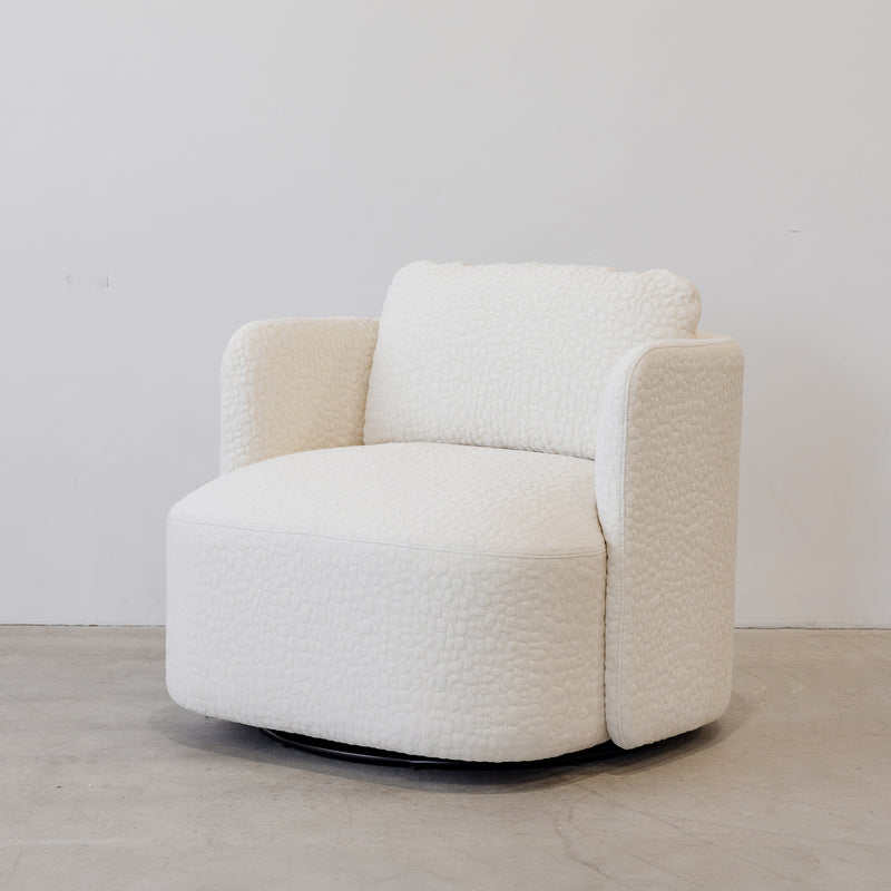 Phoenix Swivel Chair — Cream - Empire Home