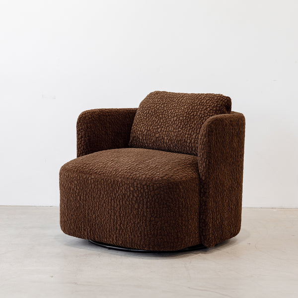 Phoenix Swivel Chair — Truffle - Empire Home