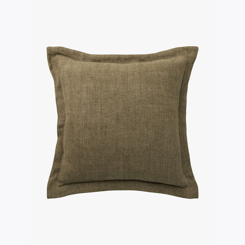 Burton Tailored Cushion — Khaki - Empire Home
