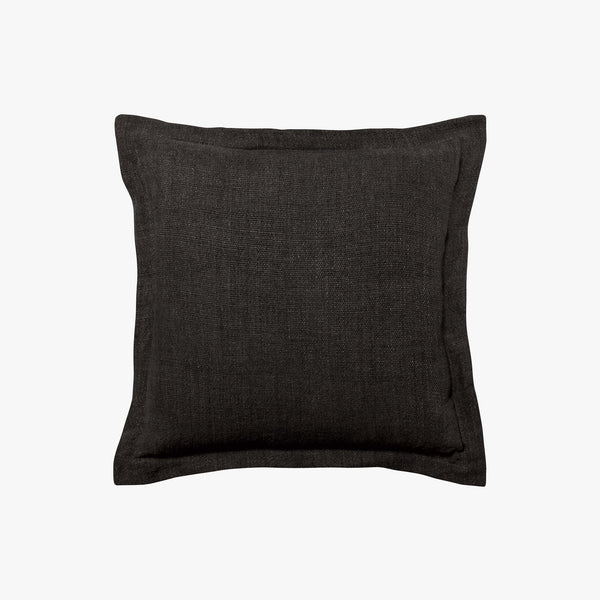 Burton Tailored Cushion — Liquorice - Empire Home