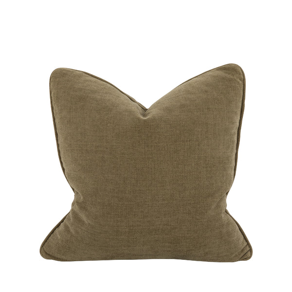 Empire Textured Velvet Cushion — Moss - Empire Home
