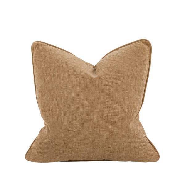 Empire Textured Velvet Cushion — Toffee - Empire Home