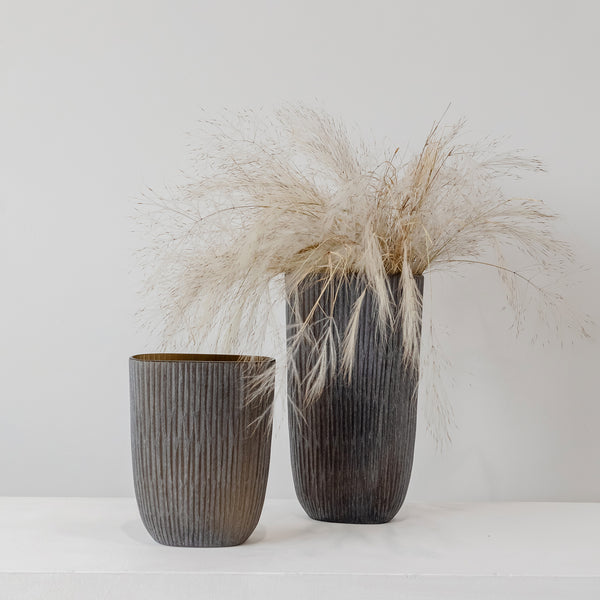 Hanako Vase — Smoke Brown - Empire Home