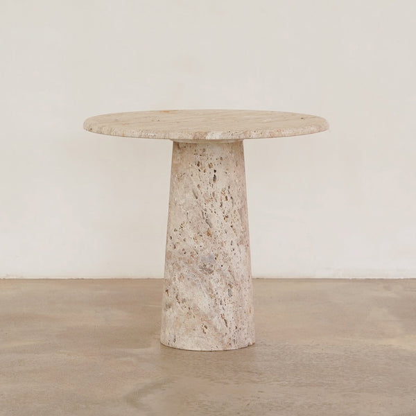 Kloss Side Table — Travertine - Empire Home