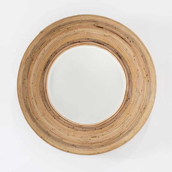Rattan Round Mirror — Natural - Empire Home