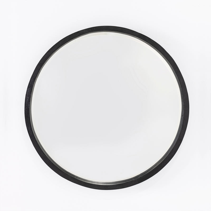 Retreat Round Mirror — Black - Empire Home