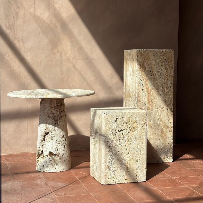 Kloss Plinth — Travertine - Empire Home
