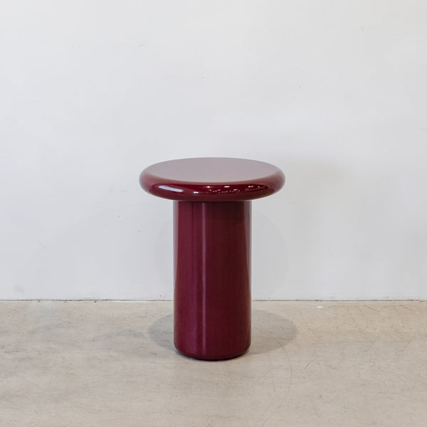 Lotus Side Table — Merlot - Empire Home