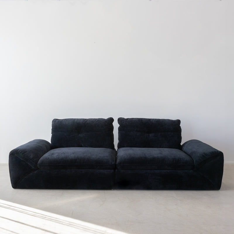 Rippley Sofa — Ink - Empire Home