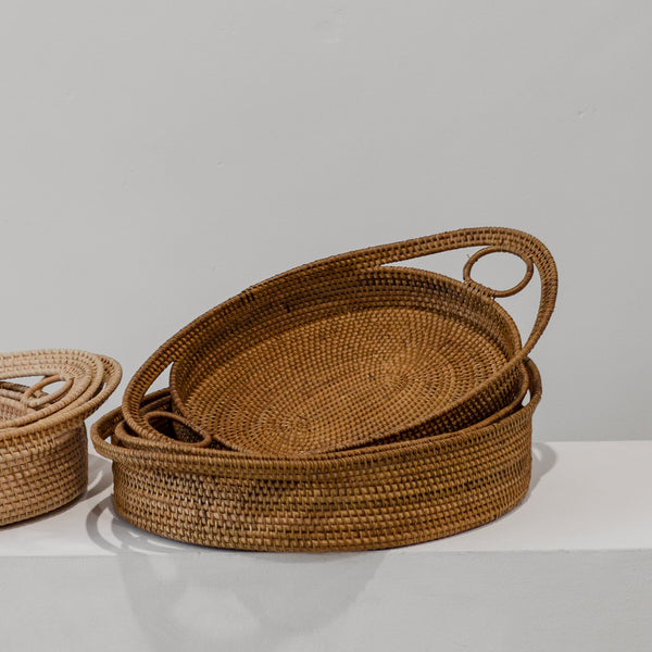 Weaver Tray — Dark Natural - Empire Home