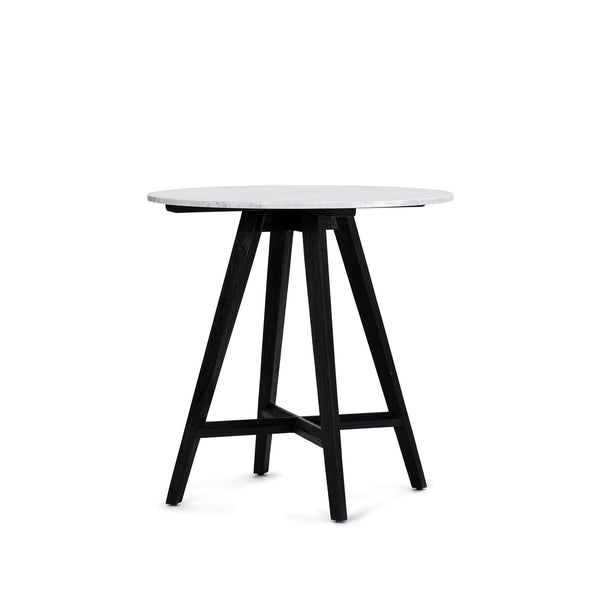 Falcon Bar Table — Black/White Marble - Empire Home