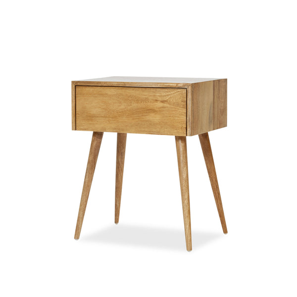Amsterdam Bedside without Shelf β Natural Sealed - Empire Home