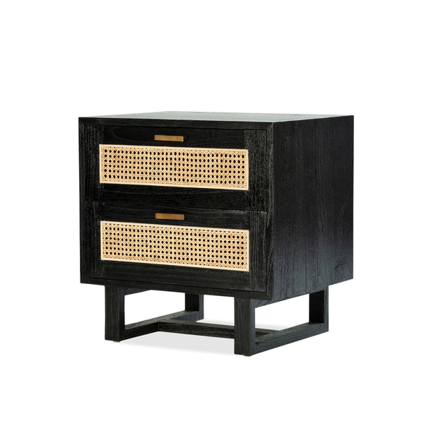 Fitzgerald Bedside β Black - Empire Home