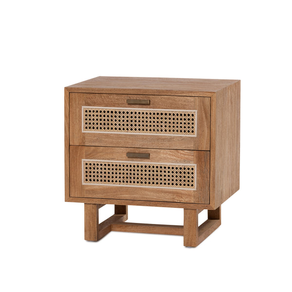Fitzgerald Bedside β Rustic Matte - Empire Home