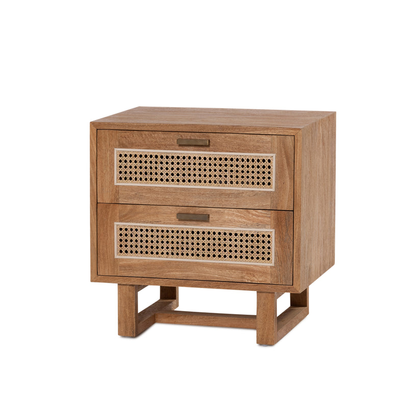 Fitzgerald Bedside — Rustic Matte - Empire Home