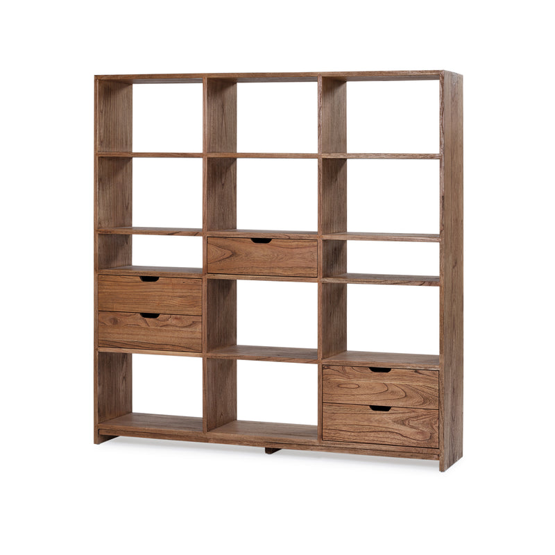 Florida Triple Bookcase — Antique Mindi - Empire Home