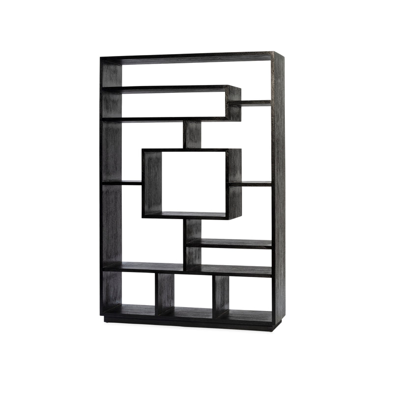 Tya Large Bookcase — Black - Empire Home