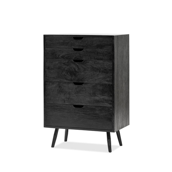 Graduated Chest 5x1 — Black - Empire Home