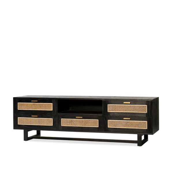 Fitzgerald Entertainment Unit 2x3 — Black - Empire Home