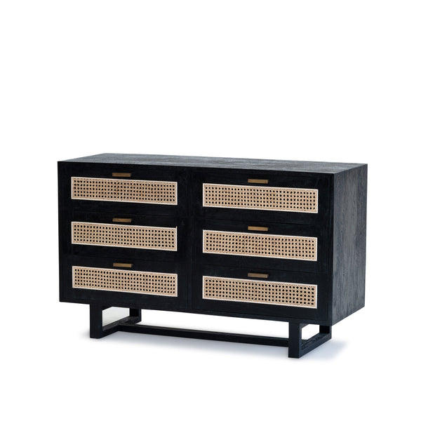 Fitzgerald Chest 3x2 — Black - Empire Home
