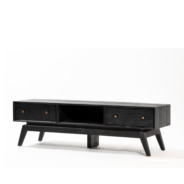 Sari Mini Entertainment Unit 1x3 — Black - Empire Home
