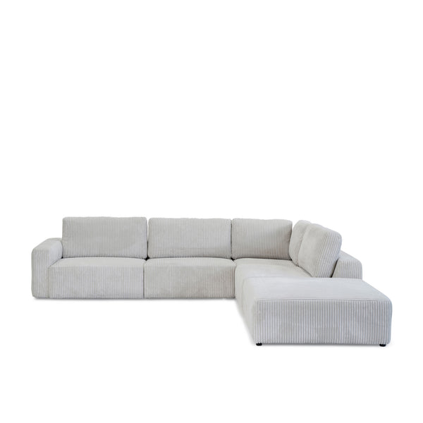 Milo Sectional Sofa — Cream - Empire Home