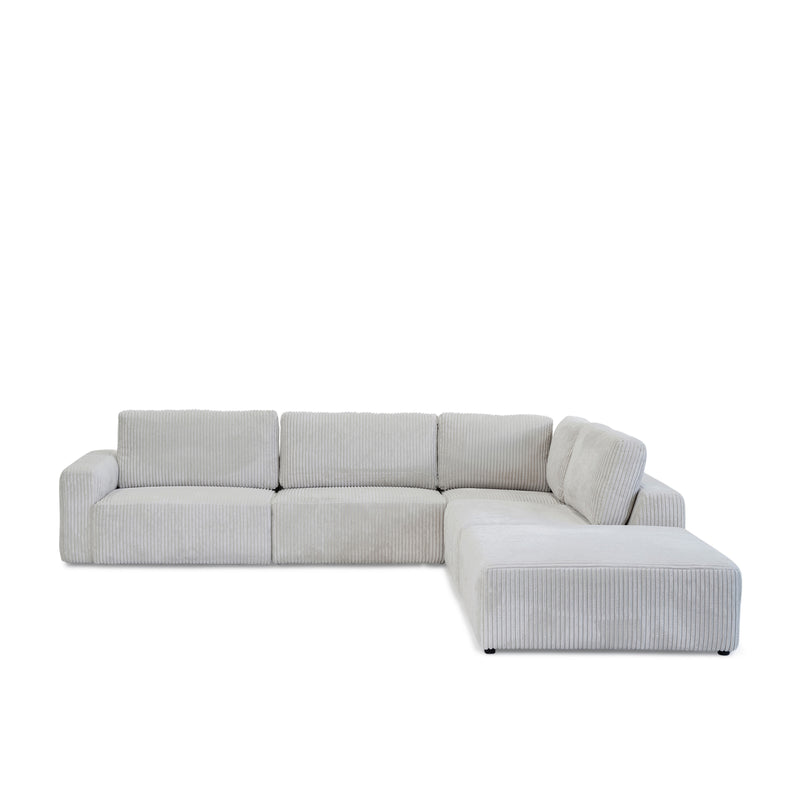 Milo Sectional Sofa — Cream - Empire Home