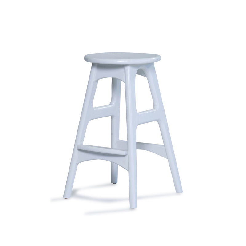 Deco Bar Stool — White - Empire Home