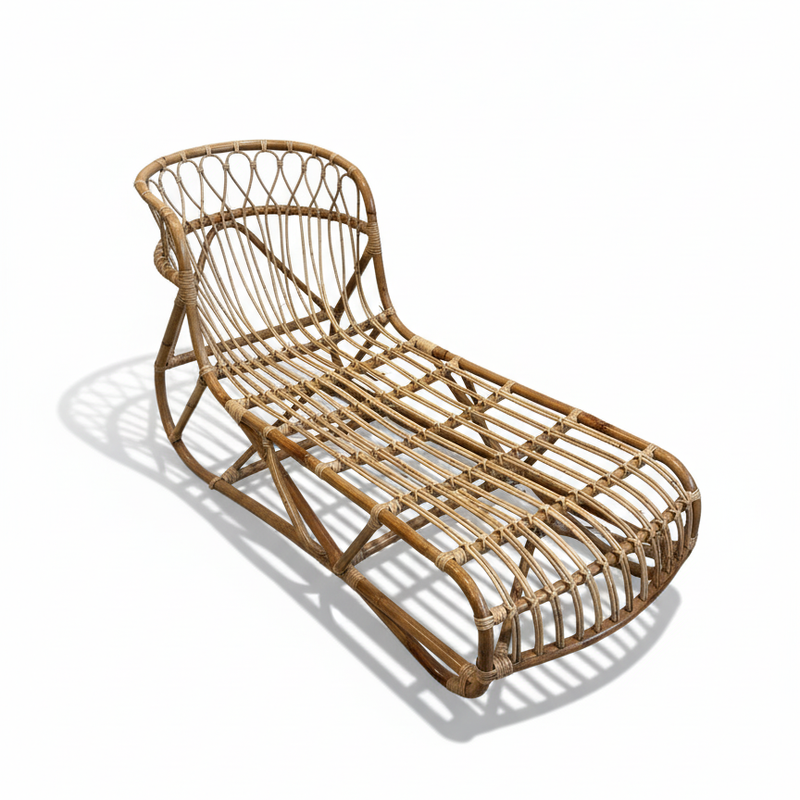 Beatrice Rattan Lounger - Empire Home