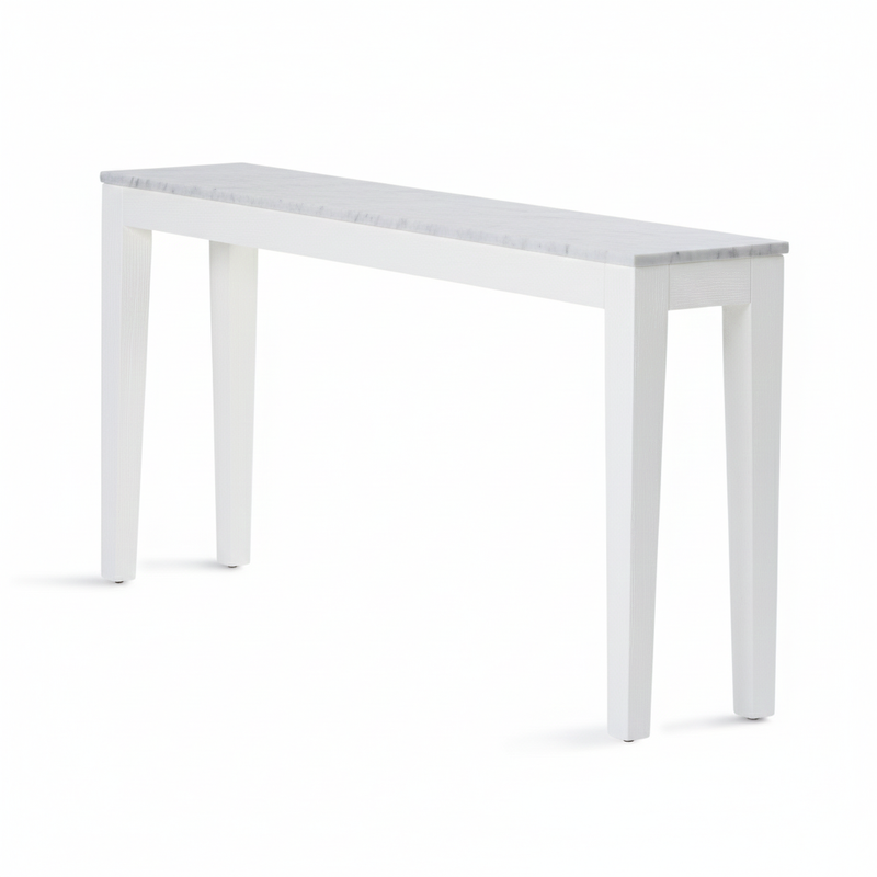 Buddha Console — White/White Marble - Empire Home