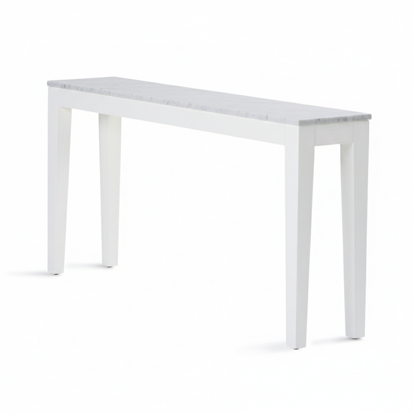 Buddha Console — White/White Marble - Empire Home