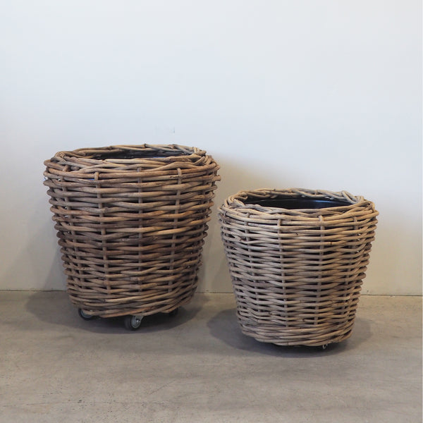 Beatrice Planter Basket On Wheels - Empire Home