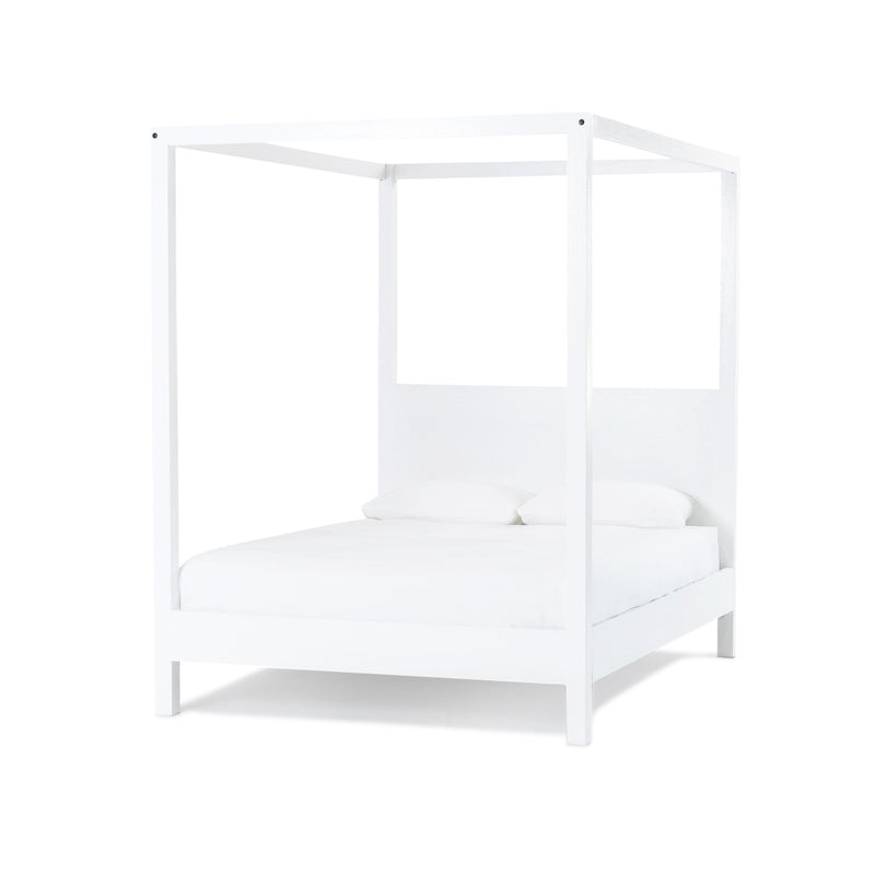 Villa 4 Poster Bed — White - Empire Home