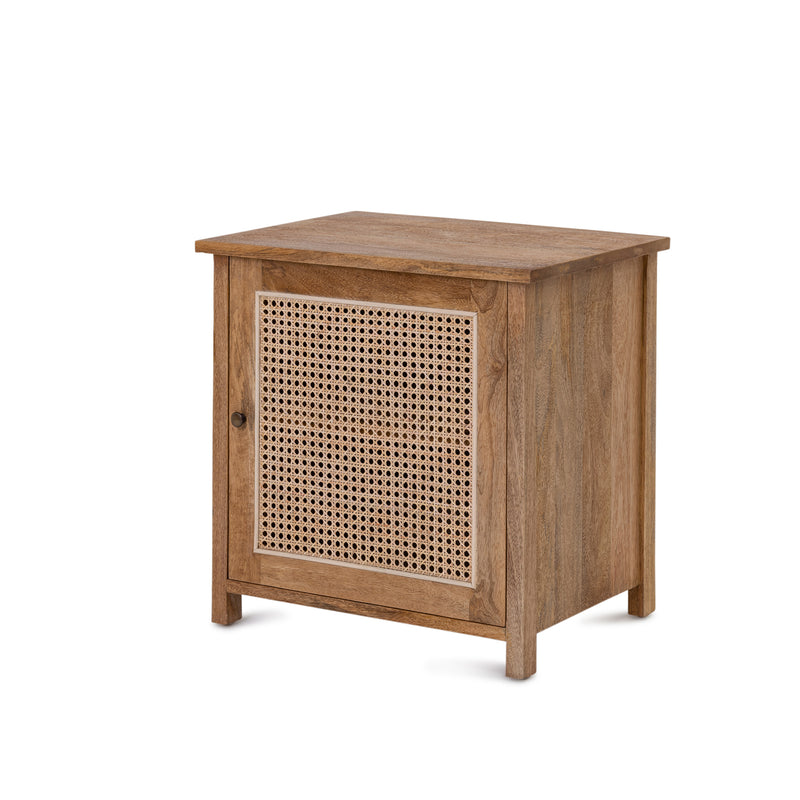 Willow Bedside — Rustic Matte/Natural Rattan - Empire Home