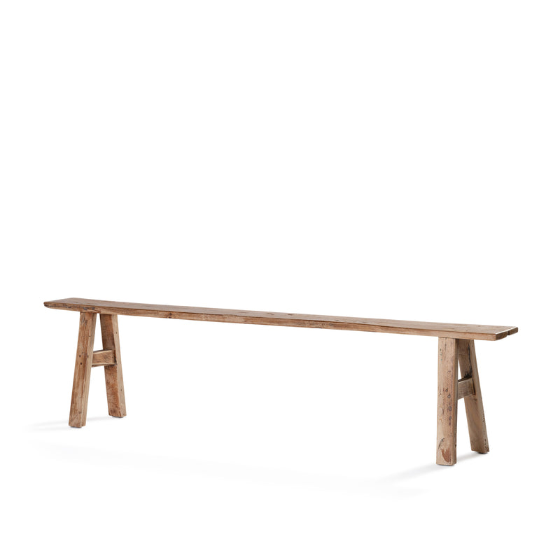 Organic Teak Bench — Raw - Empire Home