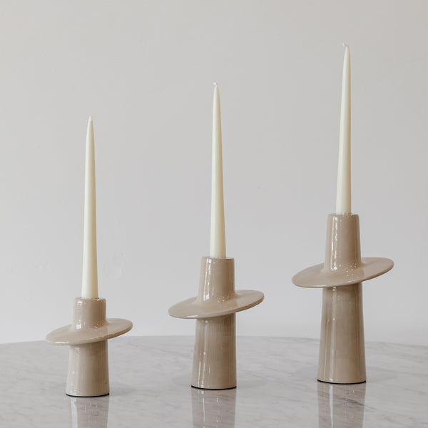 Dahlia Candle Holder — Putty - Empire Home