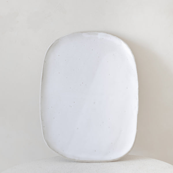 Handmade Platter — White - Empire Home