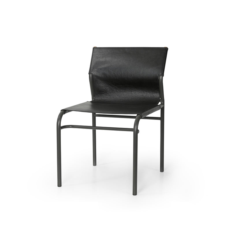 Brando Chair — Black Leather - Empire Home
