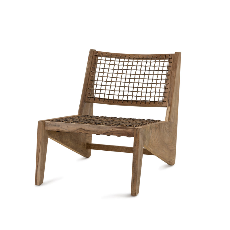 George Teak Chair — Raw/Rope - Empire Home